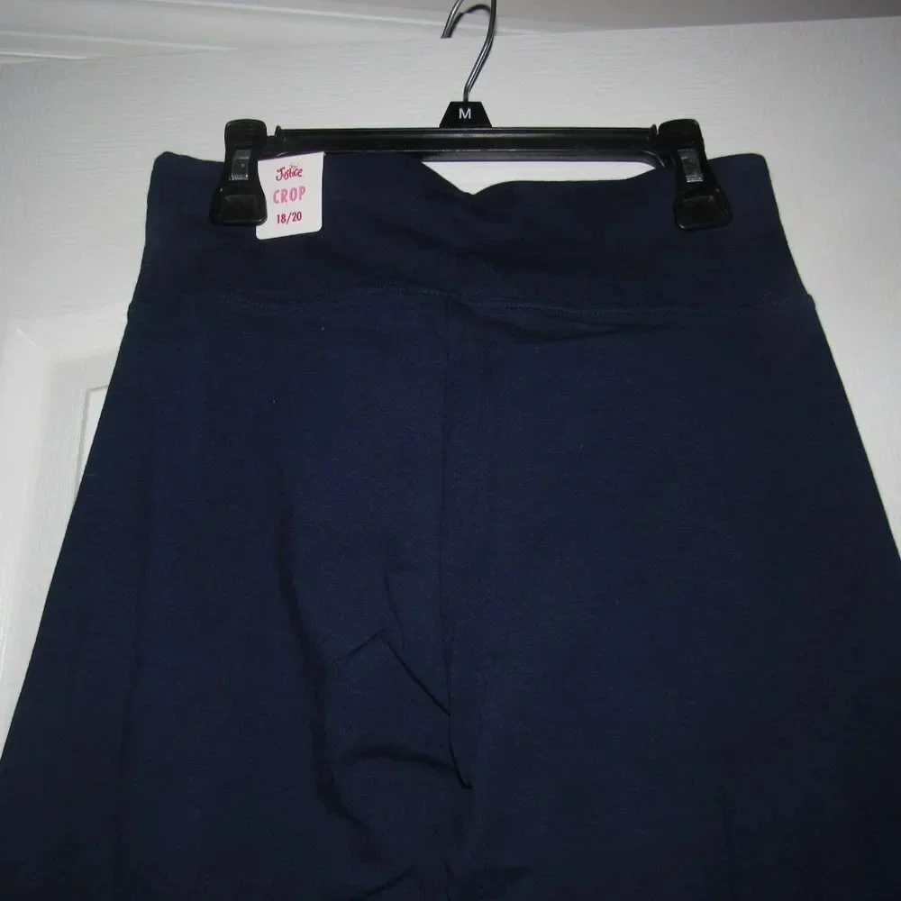 NWT JUSTICE Crop Blue Pull-On Pants Kids Size 18/20